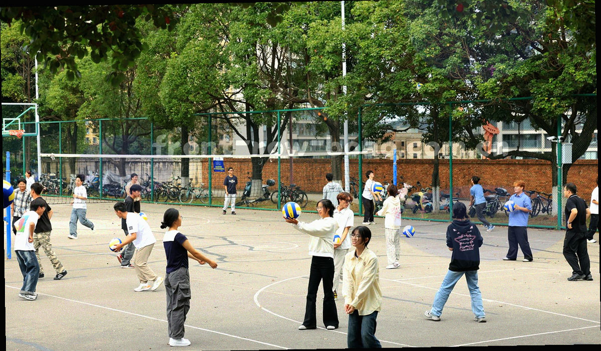 等宽字符轮廓与波形线组成的日志氛围图